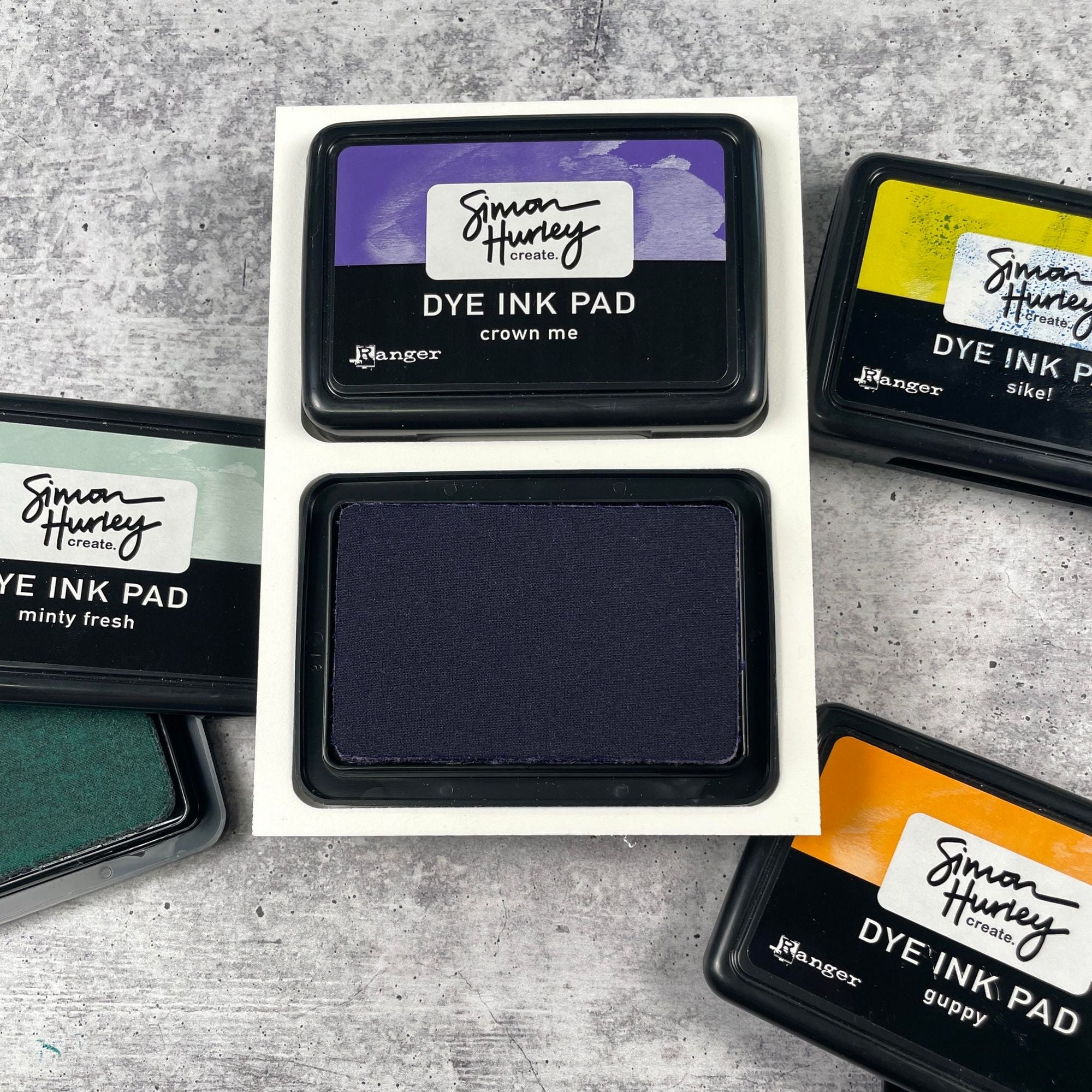 The Ink Stand White Small Rectangle issmrec Simon Hurley Ink Pad compatible