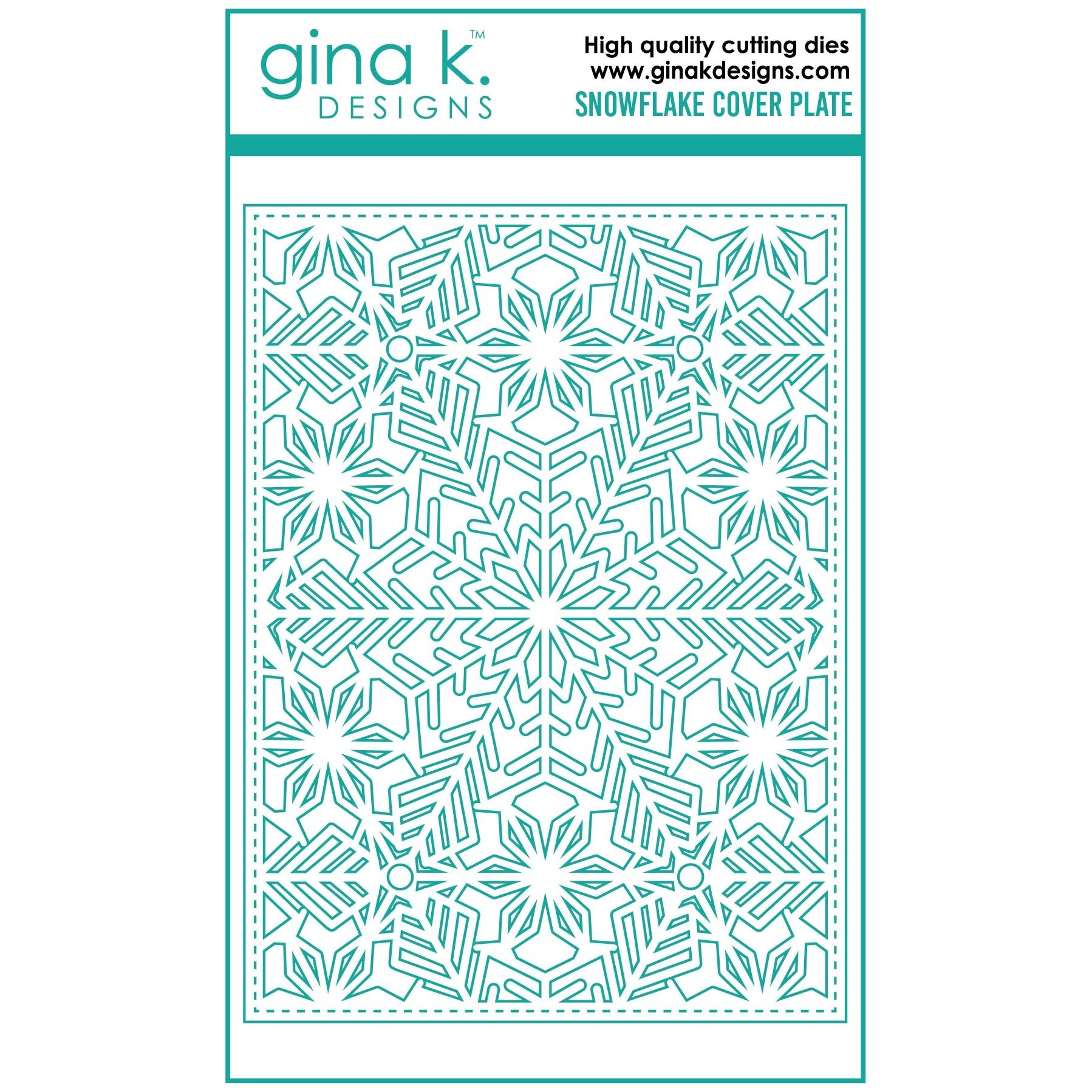 Gina K Designs SNOWFLAKE COVER PLATE Die Cut die0197