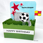 Rainbow Splash Wafer Dies Soccer rsd608c Birthday Card