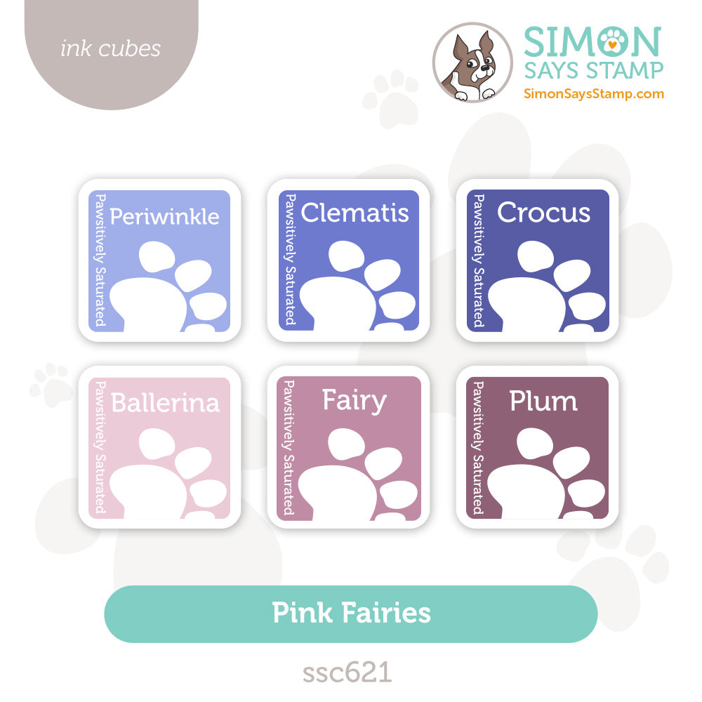 Simon Says Stamp Pawsitively Saturated Ink Cubes Pink Fairies ssc621 Always There