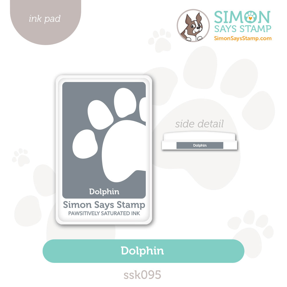 Simon Says Stamp Pawsitively Saturated Ink Pad Dolphin ssk095 Sugar And Spice