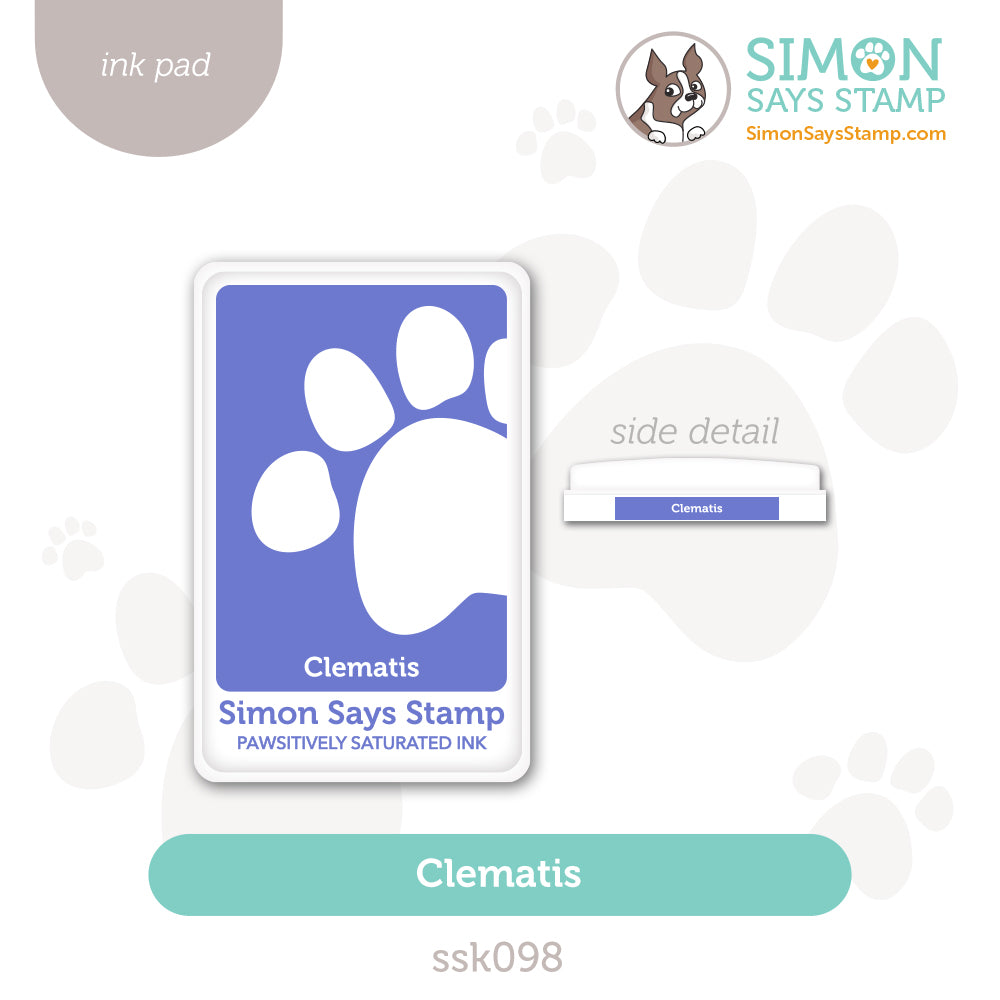 Simon Says Stamp Pawsitively Saturated Ink Pad Clematis ssk098 STAMPtember