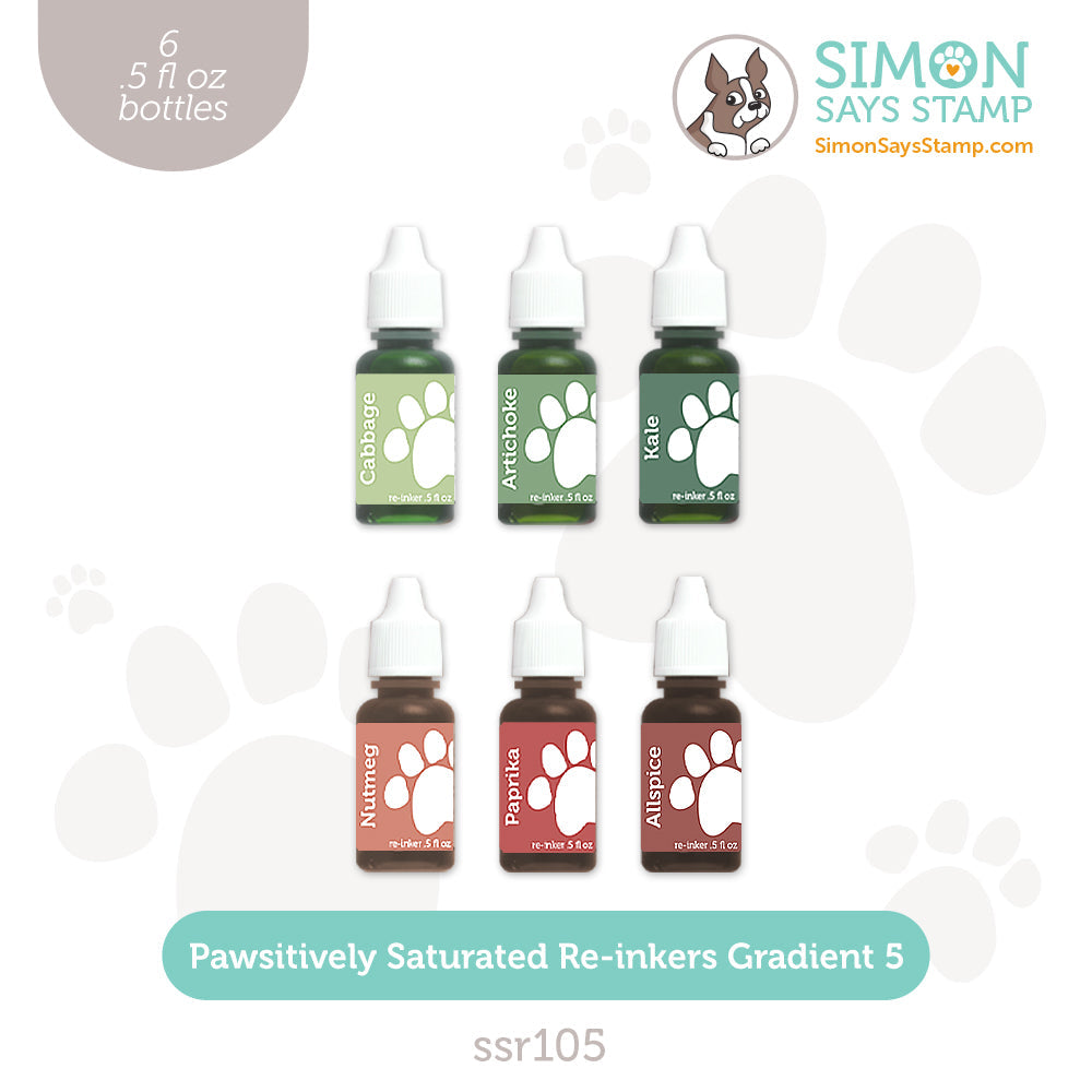 Simon Says Stamp Pawsitively Saturated Re-Inker Set Gradient 5
