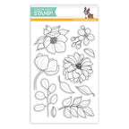 Simon Says Clear Stamps EVEN MORE Beautiful FLOWERS sss101814 *