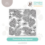 Simon Says Clear Stamp PINECONE BACKGROUND sss102094