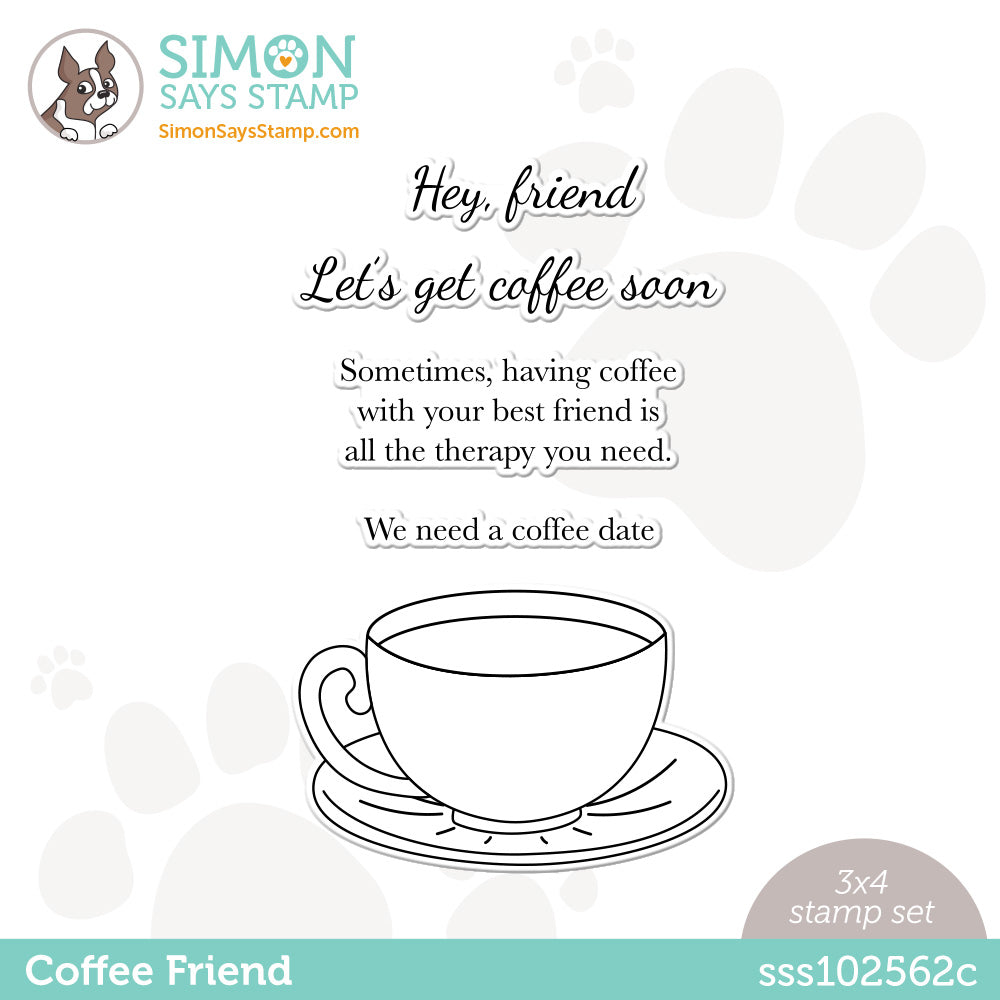 Simon Says Clear Stamps COFFEE FRIEND sss102562c