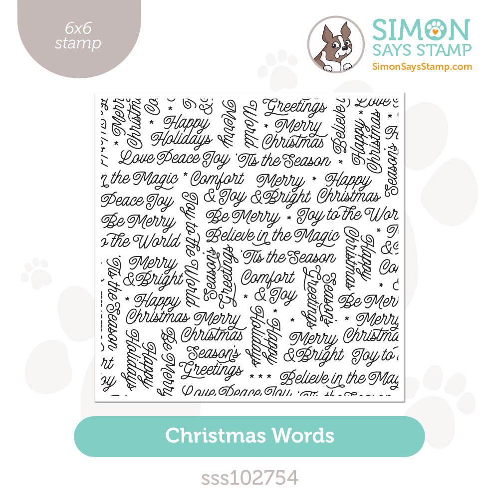 Simon Says Clear Stamp Christmas Words sss102754 Season Of Wonder