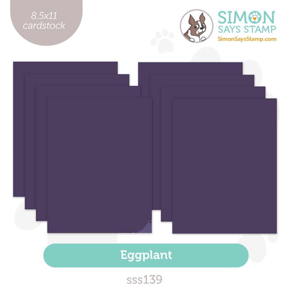 Simon Says Stamp Cardstock 100lb Eggplant sss139 DieCember