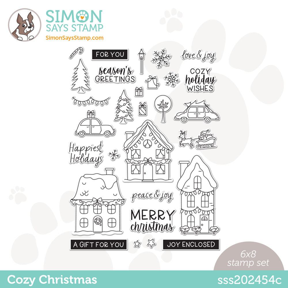 Simon Says Clear Stamps COZY CHRISTMAS sss202454c