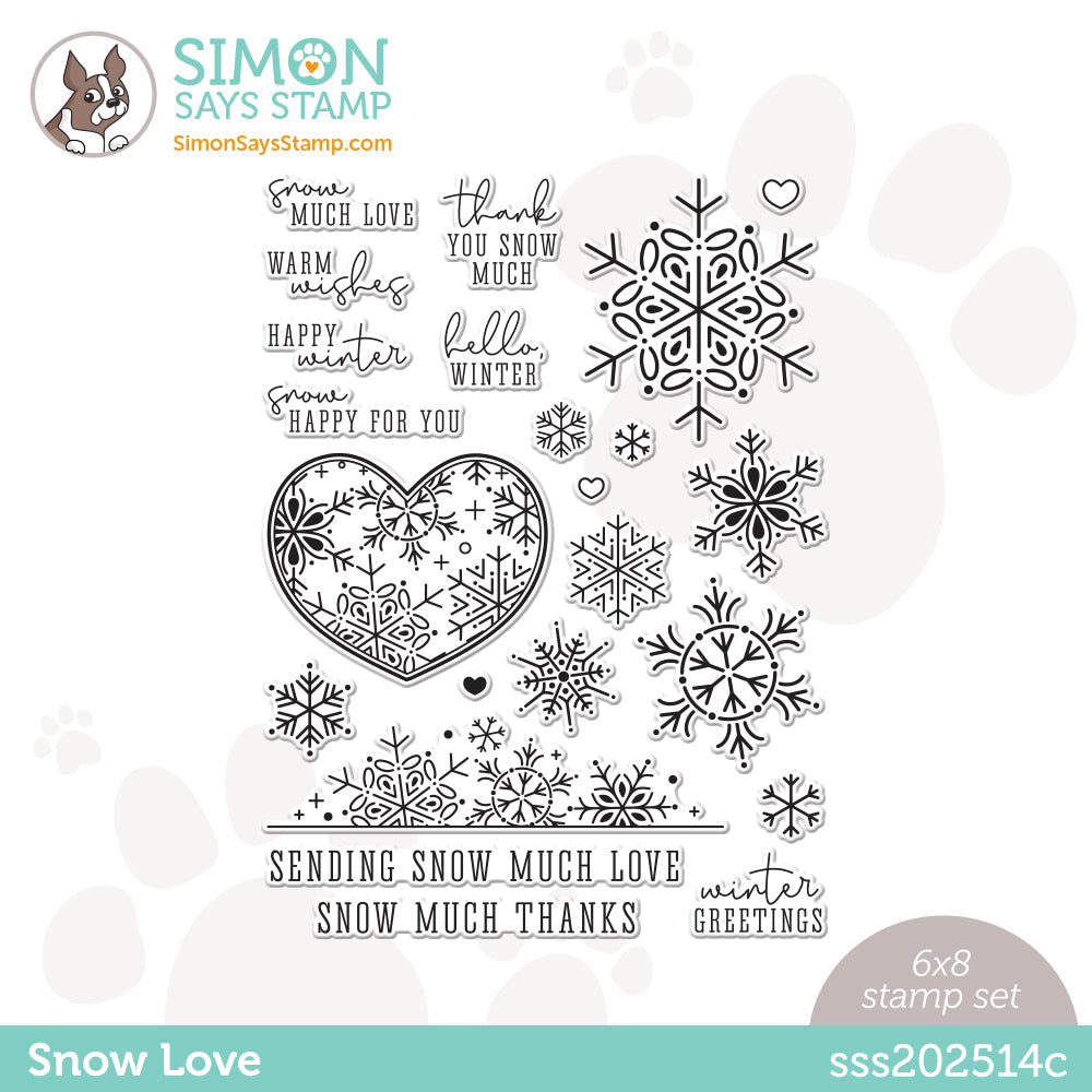 Simon Says Clear Stamps SNOW LOVE sss202514c