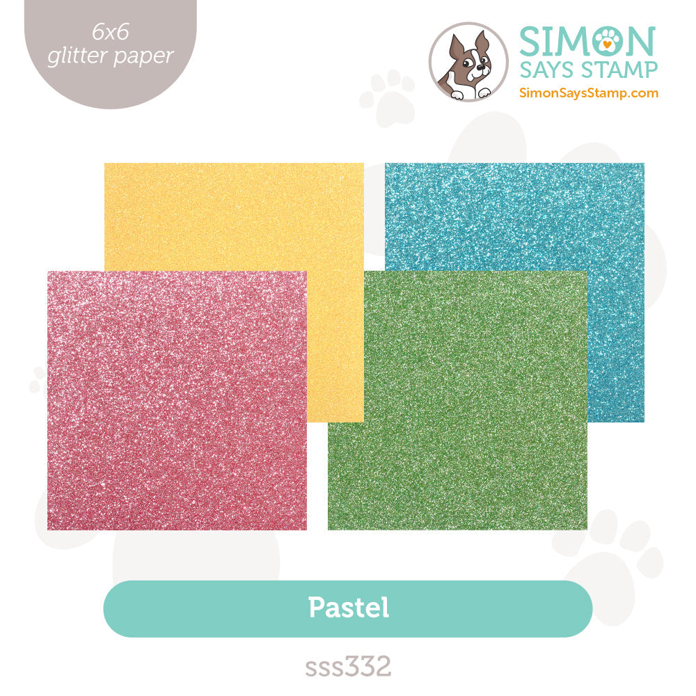 Simon Says Stamp Glitter Cardstock Pastels 6x6 sss332 Favorite Things