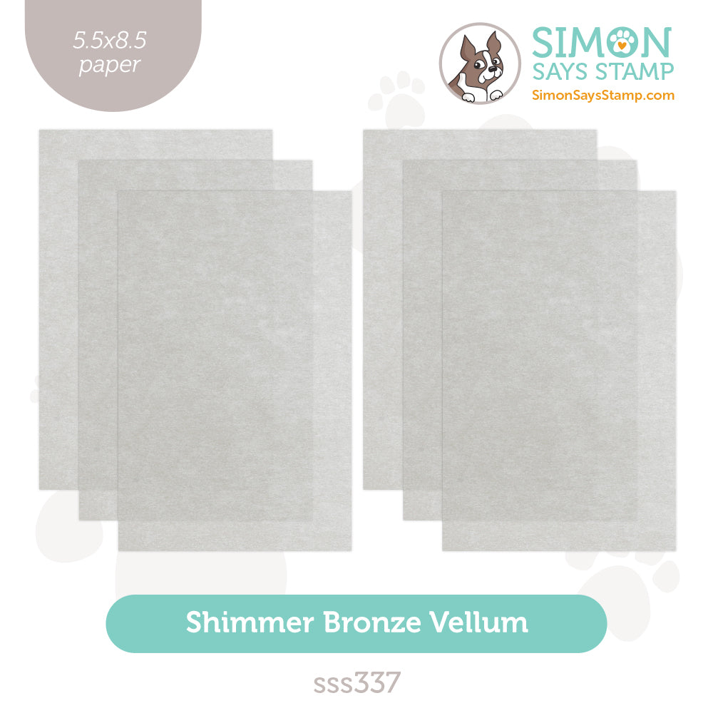 Simon Says Stamp Vellum Half-Sheets Bronze Pack sss337 You Are My Favorite