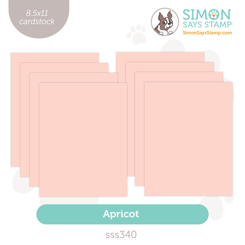 Simon Says Stamp 8 Sheets Cardstock Apricot sss340 In My Heart