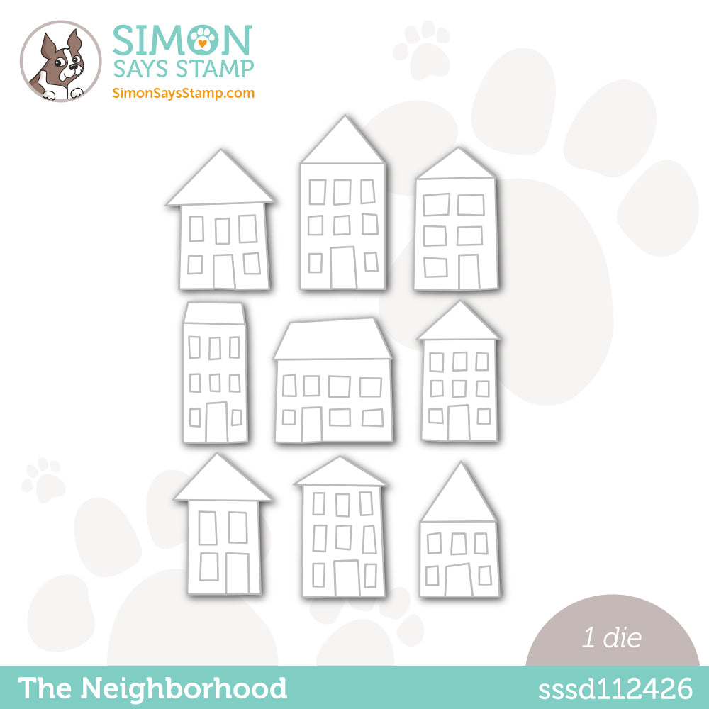 Simon Says Stamp THE NEIGHBORHOOD Wafer Dies sssd112426 *