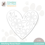 Simon Says Stamp STITCHING FLORAL HEART Wafer Die sssd112506