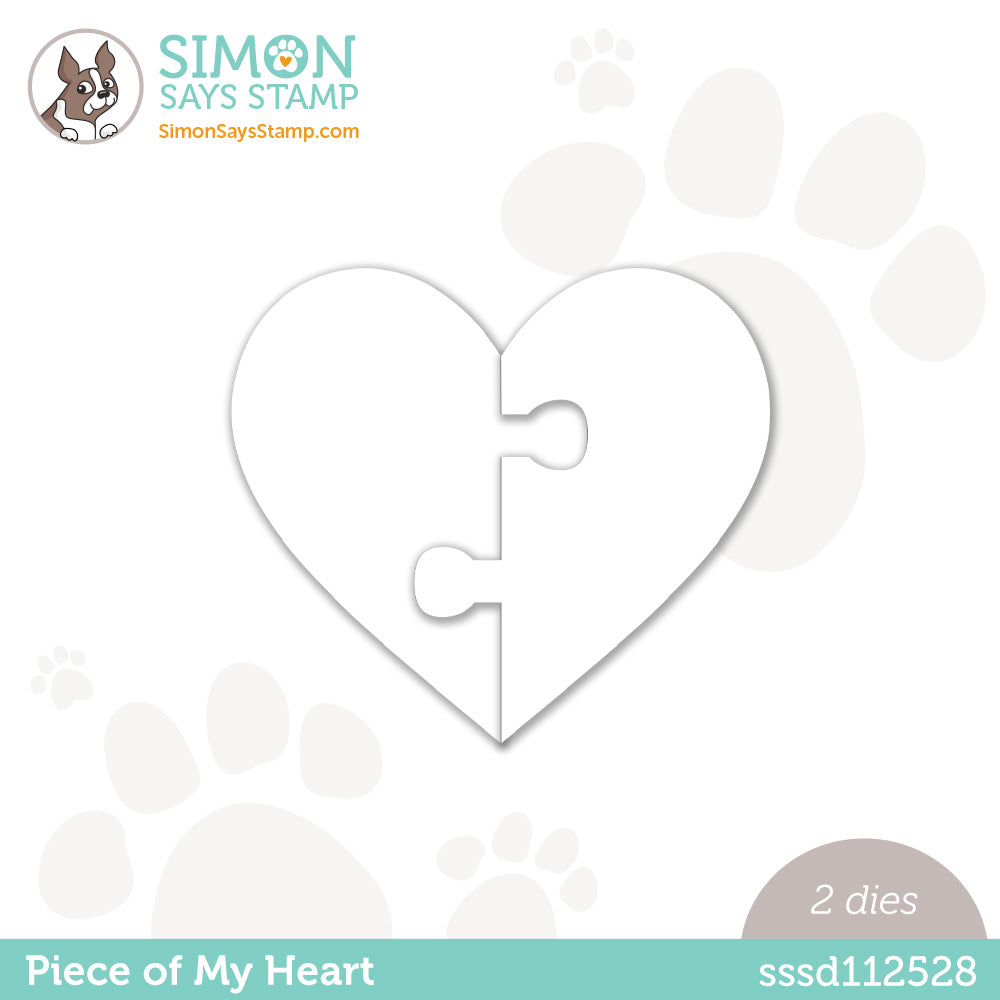 Simon Says Stamp PIECE OF MY HEART Wafer Die sssd112528