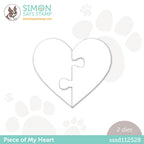 Simon Says Stamp PIECE OF MY HEART Wafer Die sssd112528