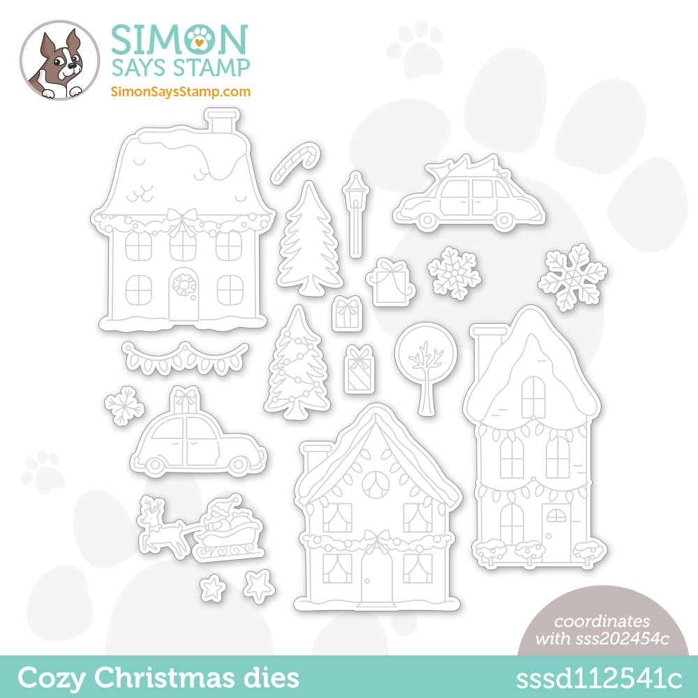 Simon Says Stamp COZY CHRISTMAS Wafer Dies sssd112541c