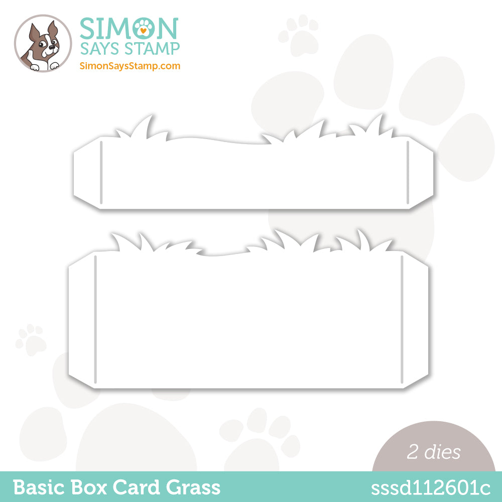 Simon Says Stamp BASIC BOX CARD GRASS Wafer Dies sssd112601c *
