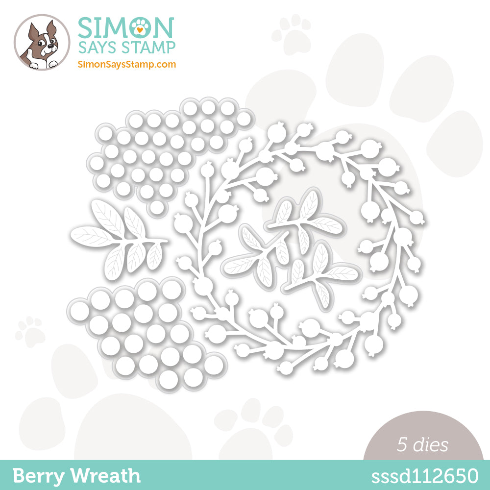 Simon Says Stamp Berry Wreath Wafer Dies sssd112650