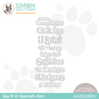 Simon Says Stamp SAY IT IN SPANISH Wafer Dies sssd112661c *