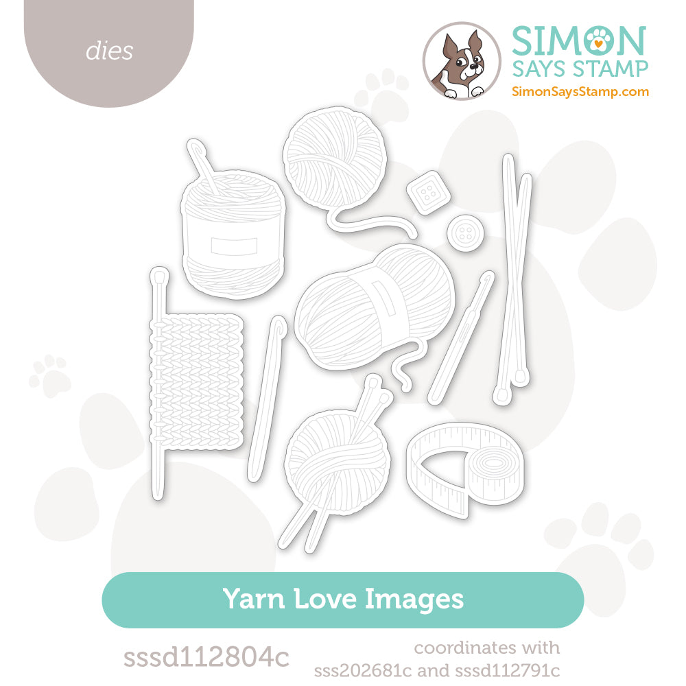Simon Says Stamp Yarn Love Images Wafer Dies sssd112804c Beautiful Days