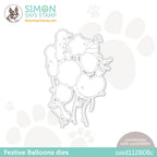 Simon Says Stamp Festive Balloons Wafer Dies sssd112808c Sunny Vibes