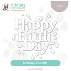 Simon Says Stamp Birthday Confetti Wafer Dies sssd112905 Stamptember