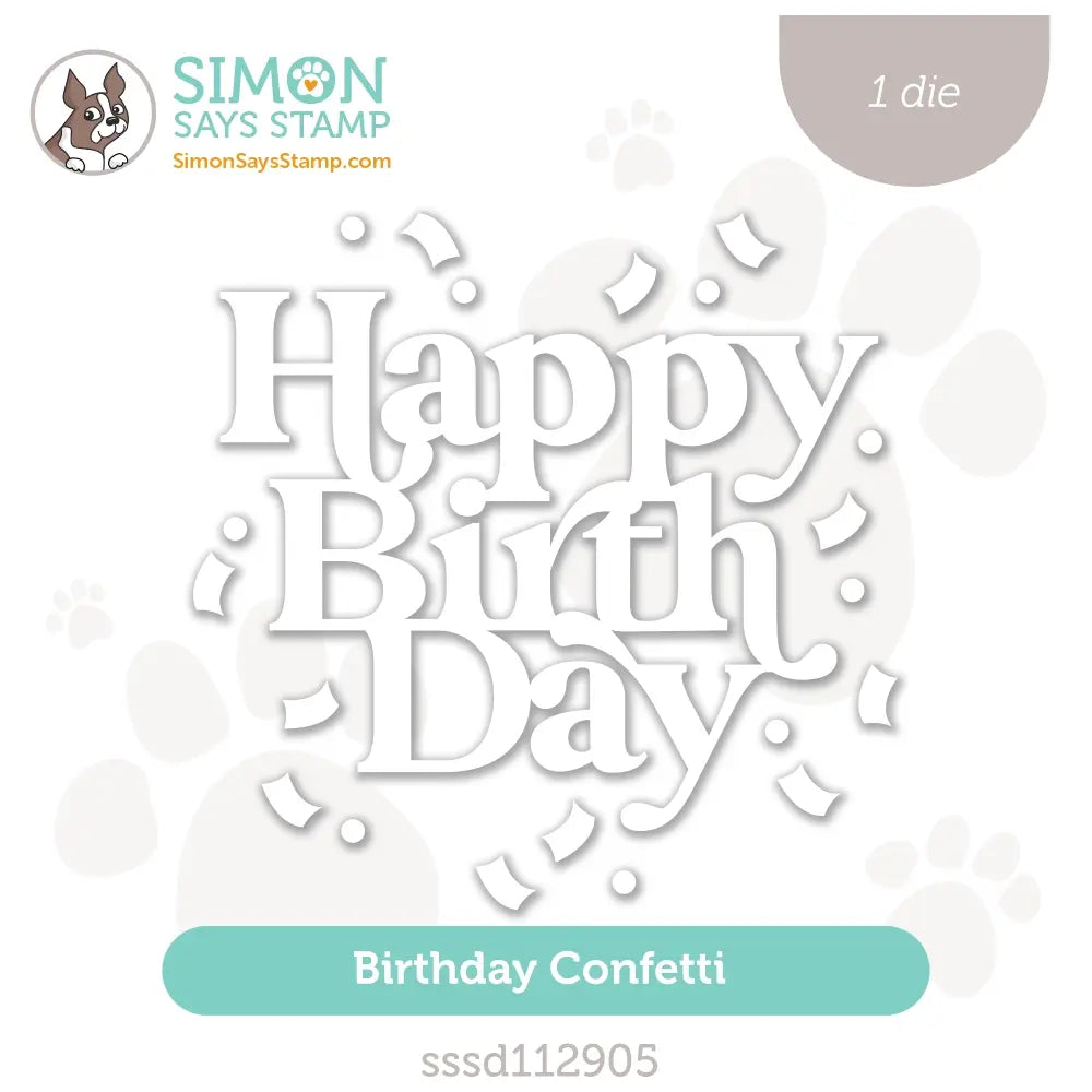 Simon Says Stamp Birthday Confetti Wafer Dies sssd112905 Stamptember