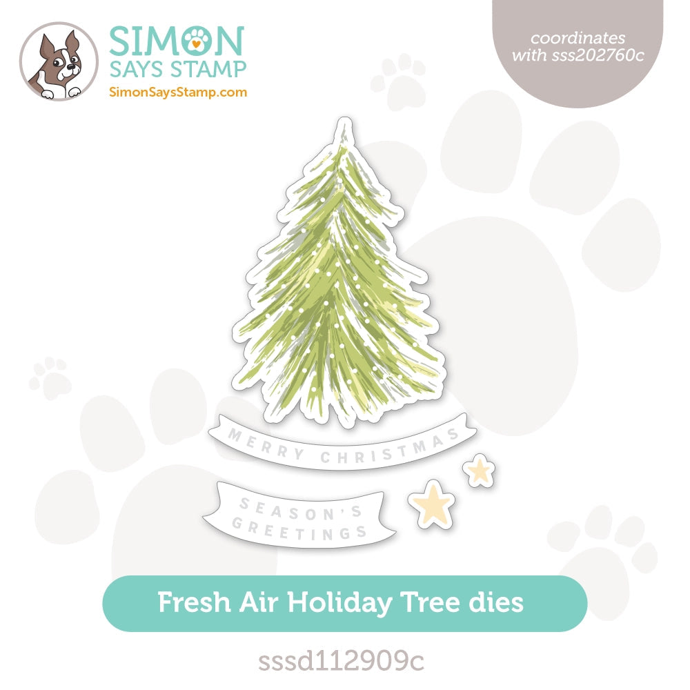 Simon Says Stamp Fresh Air Holiday Tree Wafer Dies sssd112909c Season Of Wonder