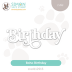Simon Says Stamp Boho Birthday Wafer Die sssd112915