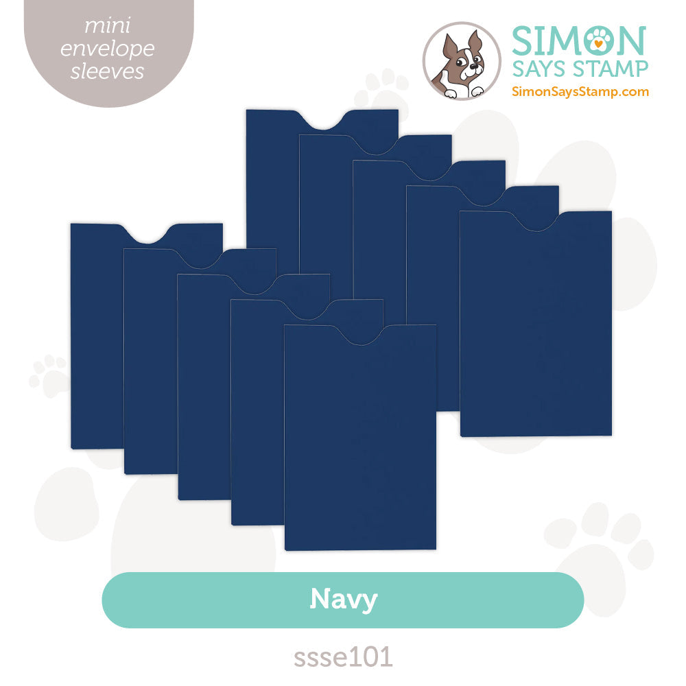 Simon Says Stamp Gift Card Envelopes Mini Navy Sleeve ssse101