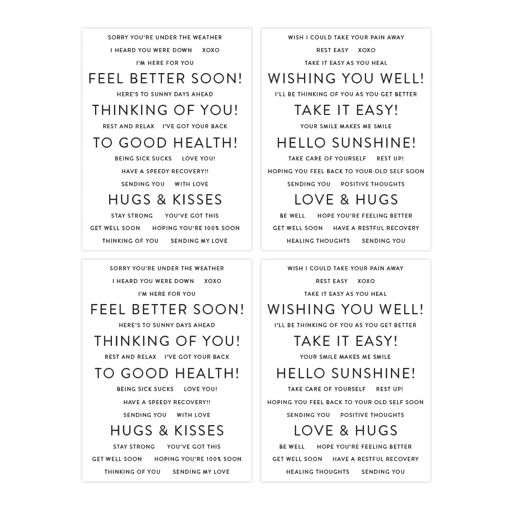 Simon Says Stamp SENTIMENT STRIPS GET WELL sssg131023