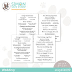Simon Says Stamp Sentiment Strips WEDDING sssg131099