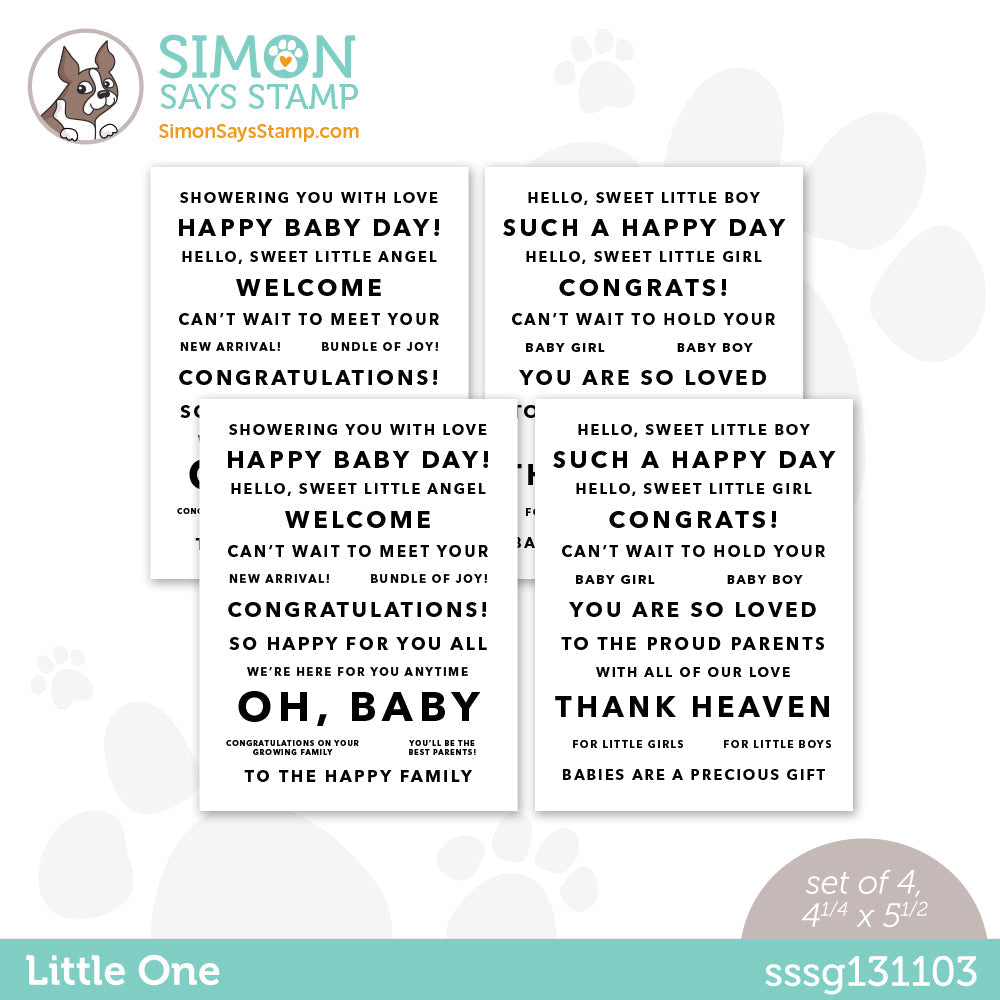 Simon Says Stamp Sentiment Strips LITTLE ONE sssg131103