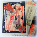 Tim Holtz Layering Stencil STRIPES THS004 flowers | color-code:ALT01