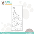 Simon Says Stamp Stencil FADING HEARTS ssst121538