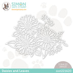 Simon Says Stamp Stencil DAISIES AND LEAVES ssst221620