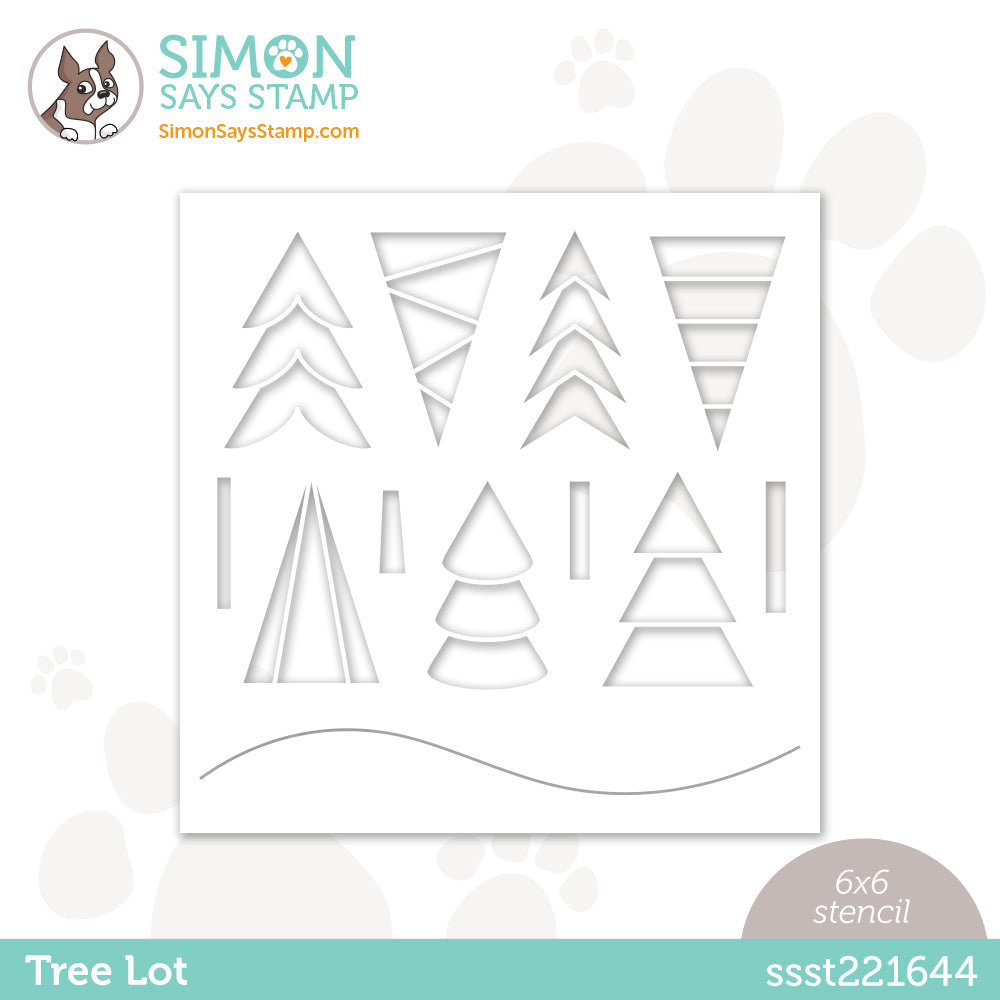 Simon Says Stamp Stencil TREE LOT ssst221644