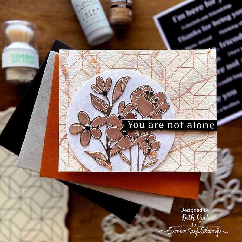 Simon Says Stamp Brush Powder Tool st0103 Brush Powder Tool with Not Alone Card | color-code:ALT04