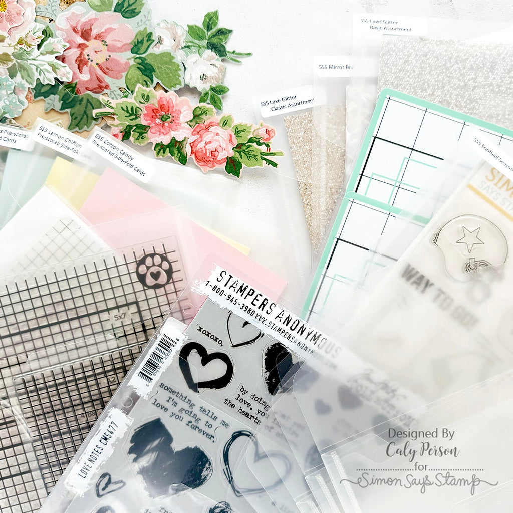 Simon Says Stamp 7.25 x 9.5 Inch Clear Storage Envelopes 30 pack