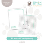 Simon Says Stamp Pawsitively Perfect Placement Guides A2 Mat and Transparency st0129