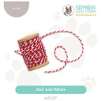 Simon Says Stamp Red and White Bakers Twine st0157