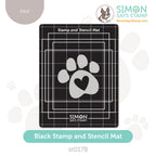 Simon Says Stamp Black Stamp and Stencil Mat st0178 STAMPtember