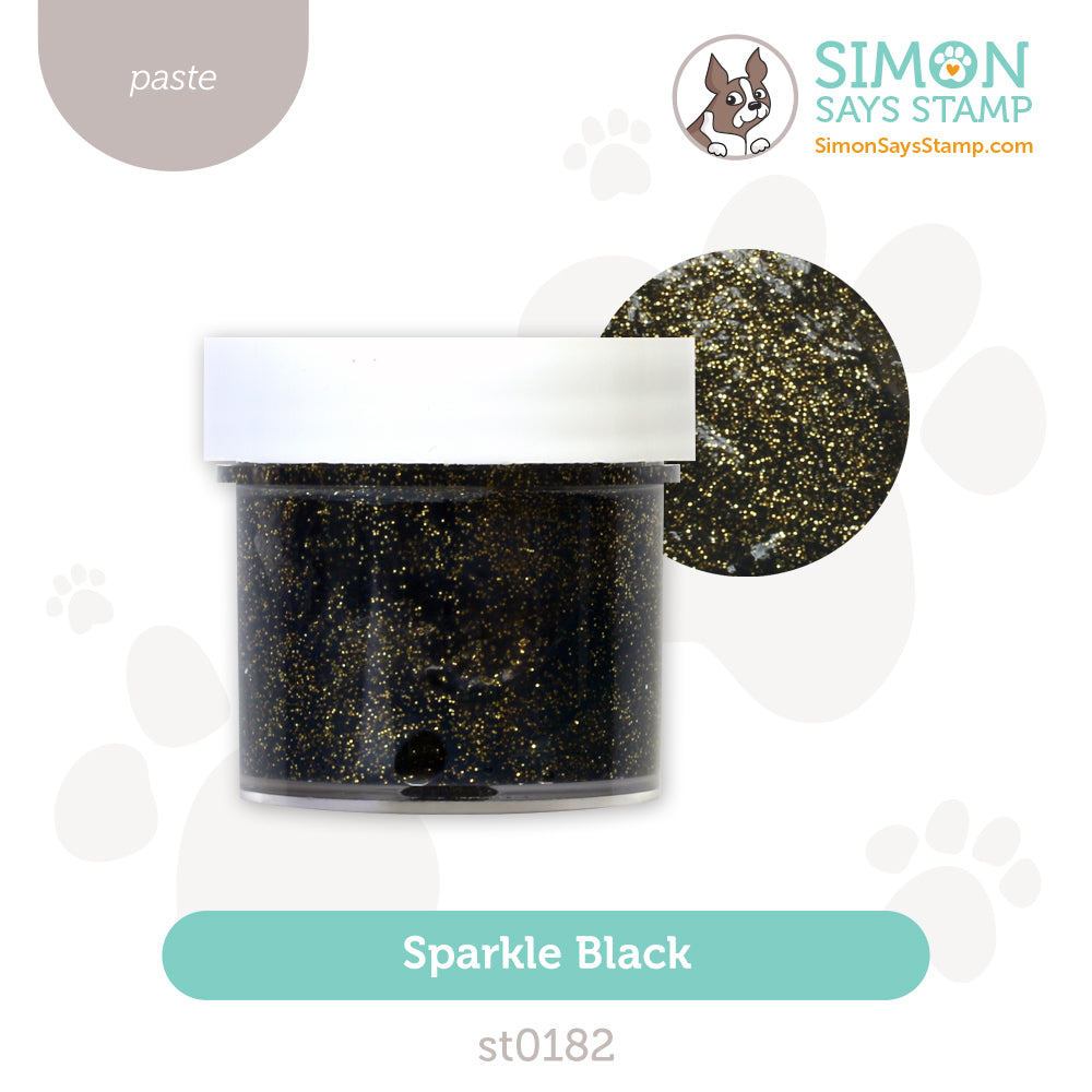 Simon Says Stamp Glitter Paste Black st0182 Sugar And Spice
