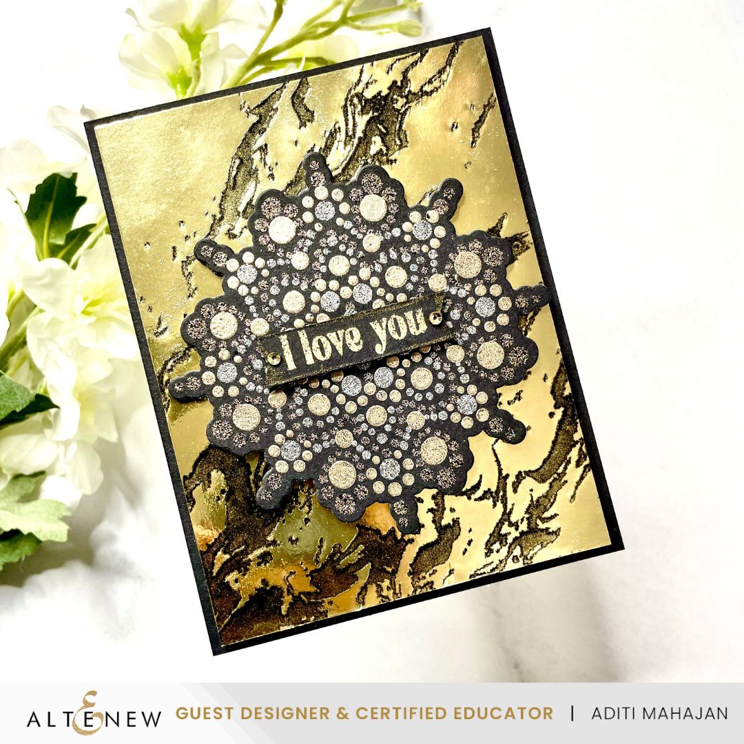 Altenew Dotted Mandala Clear Stamps alt10108 love you