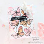 Simon Says Stamp Artsy Butterflies Wafer Dies 1638sdc Encouragement Card | color-code:ALT02