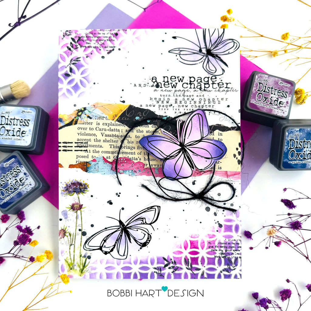 Simon Says Stamps and Dies Artsy Butterflies set1213ab Congrats Card