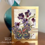 Simon Says Clear Stamps Mix and Match Butterflies 2007ssc Splendor Birthday Card