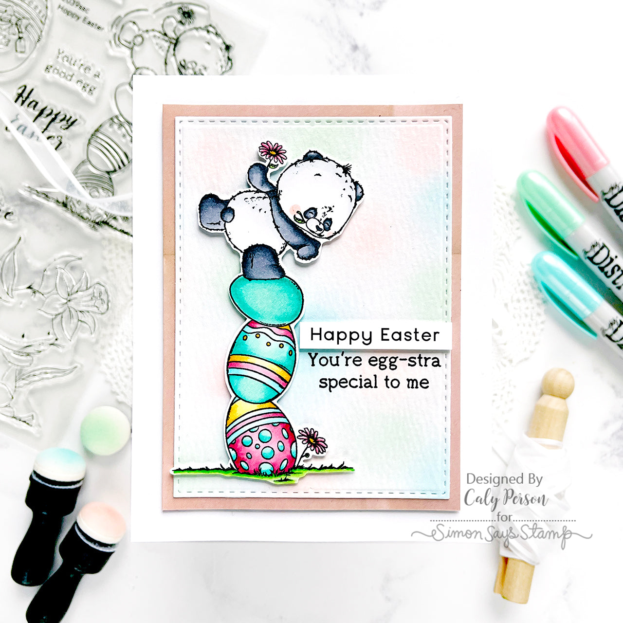Simon Says Clear Stamps Hoppy Easter 2039ssc Easter Card | color-code:ALT04